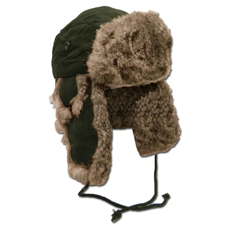 MFH Fellmütze Mit Kaninchenfell · Tan / FDE