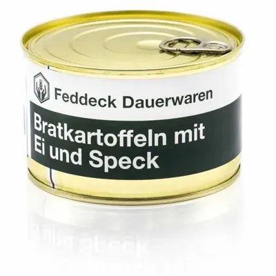 Fertiggericht Dose Bratkartoffeln Mit Speck Und Ei 400 g - Feddeck Dauerwaren