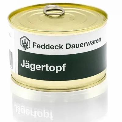 Fertiggericht Dose Jägertopf 400 g - Feddeck Dauerwaren