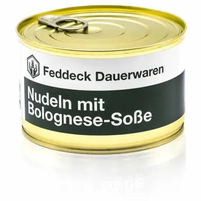 Fertiggericht Dose Nudeln Bolognese 400 g - Feddeck Dauerwaren