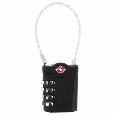 Gepäckschloss Stahlseil Zahlencode - TSA