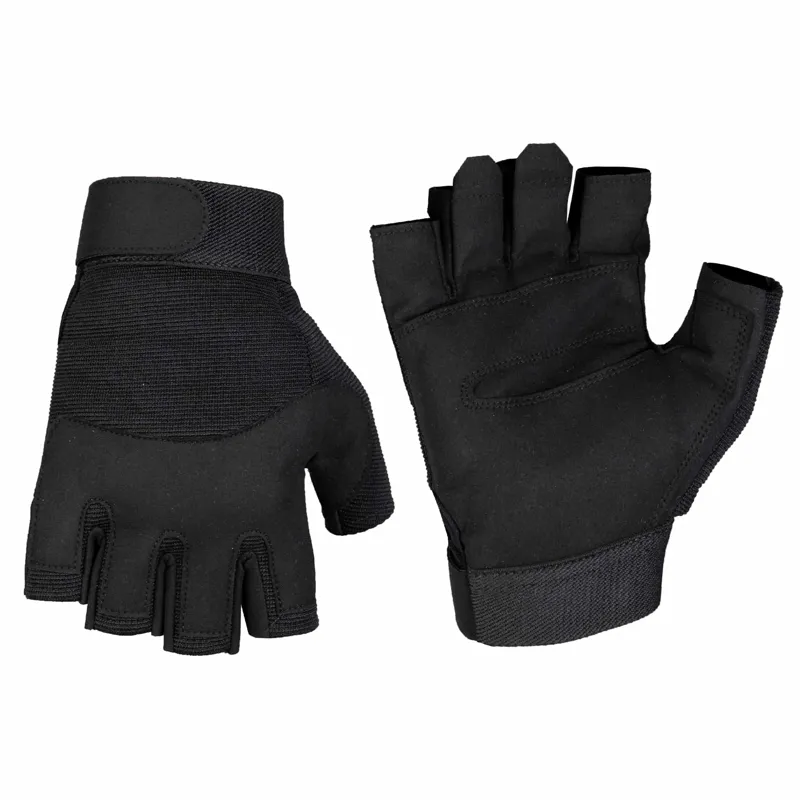 Mil-Tec Handschuhe Halbfinger Army Fingerlinge · Negro