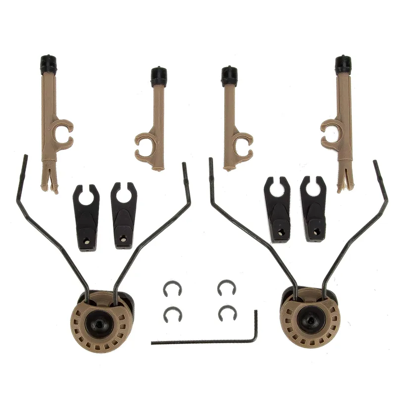 FMA Airsoft Helmadapter Headset FARA OTH · Tan / FDE