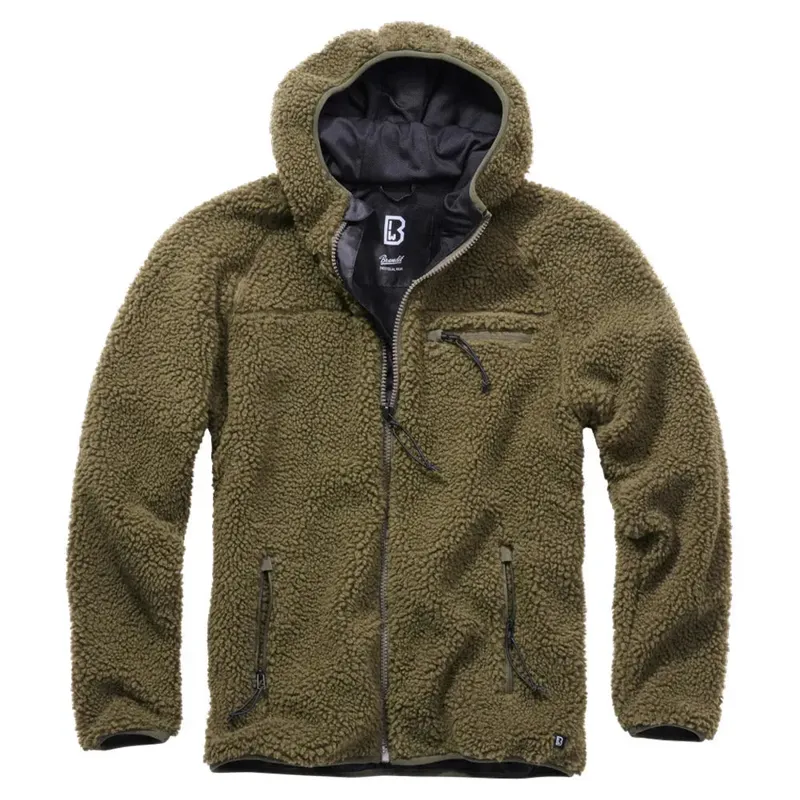 Brandit Jacke Teddyfleece Worker Jacket · Verde / OD