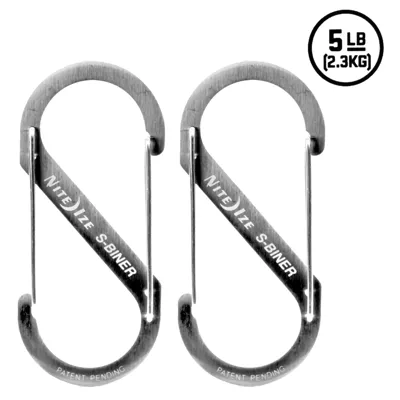 Karabiner S-Biner gr. 1 Edelstahl Stainless 2ER Pack - Nite Ize