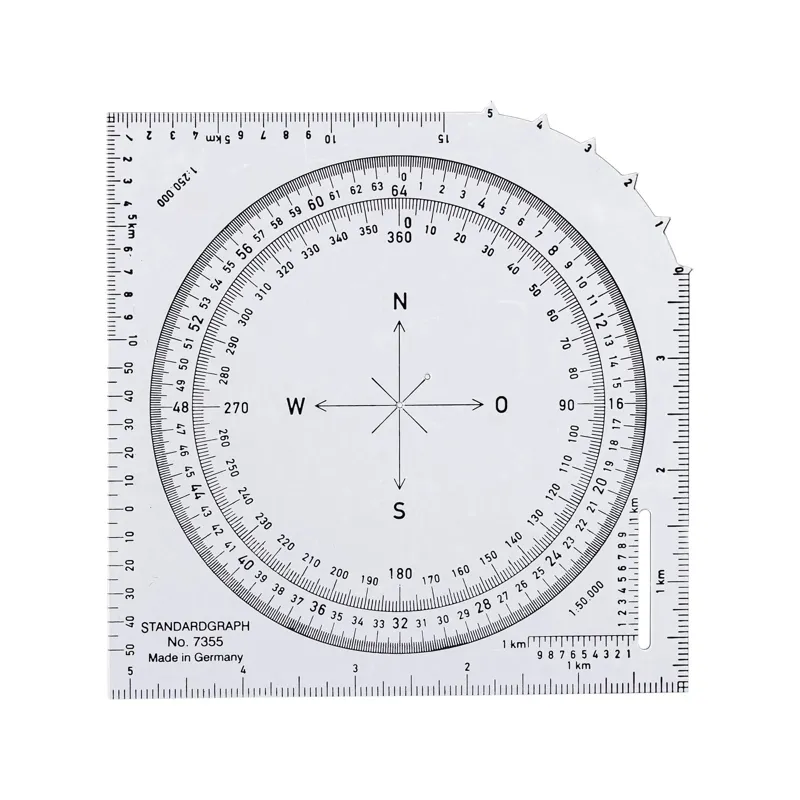 Standardgraph Karten-Winkelmesser