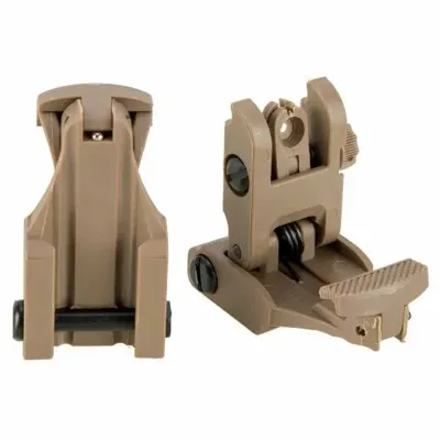 Kimme & Korn 71L F/R Folding Sight Set tan - FMA