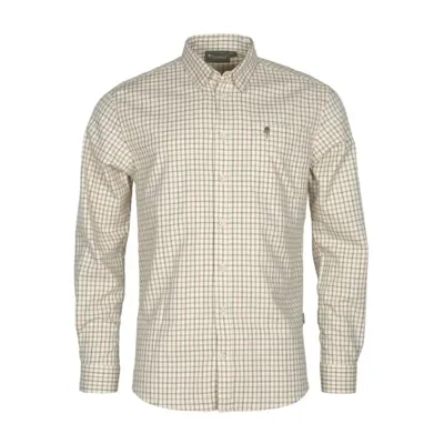 Langarmhemd Nydala Grouse Offwhite Grün - Pinewood