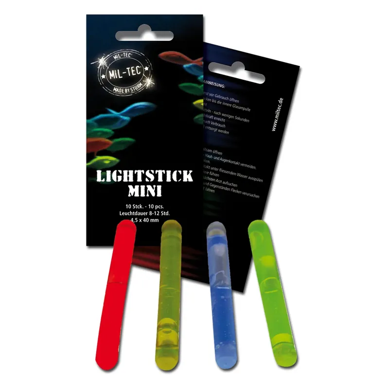 Mil-Tec Leuchtstab Mini 10ER Pack