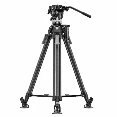 Trípode de Fibra de Carbono Profesional LVF-143C+FH-5L - Leofoto