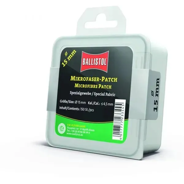 Ballistol Mikrofaser-Patch Rund 15 mm 150 Stück