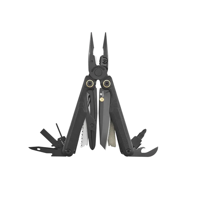 Leatherman Multifunktionswerkzeug Multitool Wave Alpha Obsidian + Bit Kit Bundle