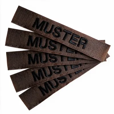 Namensbänder 5ER Set Braun - ASMC