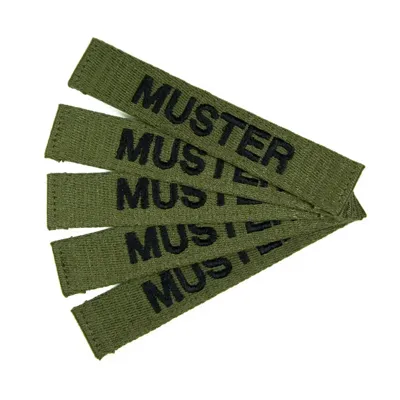 Namensbänder 5ER Set Gestickt Auf Textil - ASMC