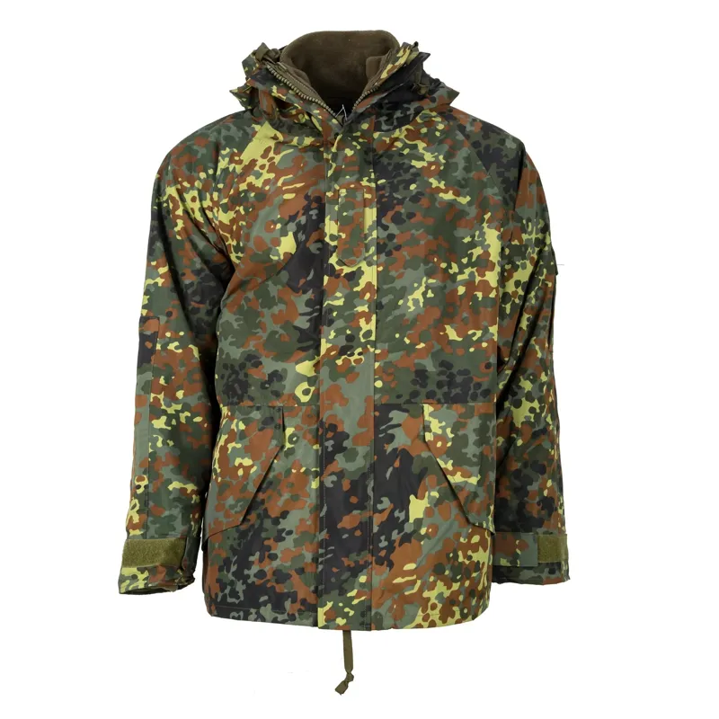 Mil-Tec Nässeschutzjacke MT-Plus · Flecktarn