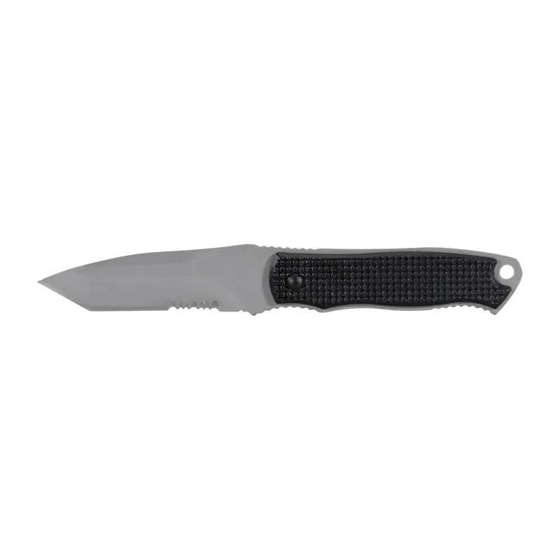 KH Security Neck Knife Slim Silberfarben · Negro
