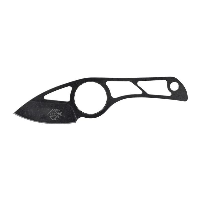 KH Security Neck Knive Skelett · Negro