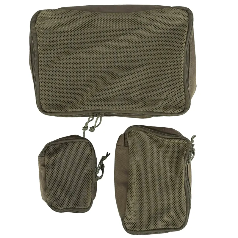Mil-Tec Netz Pouch 3ER Set · Verde / OD