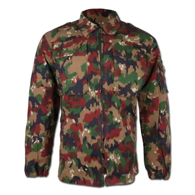 Original Schweizer Feldjacke M83 Alpentarn Gebraucht - Schweizer Armee