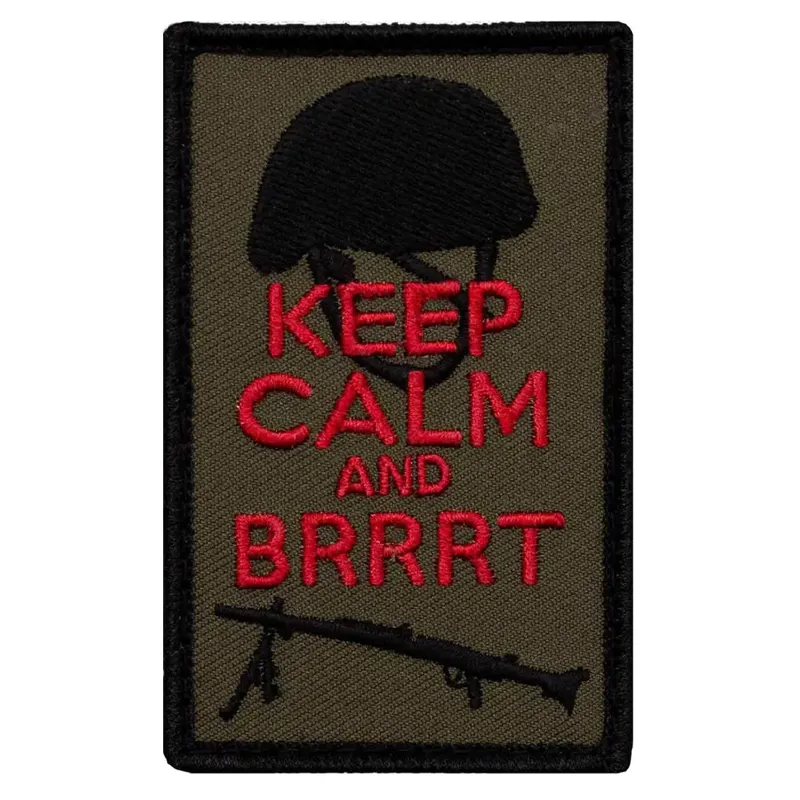 Café Viereck Patch Keep Calm and Brrrt