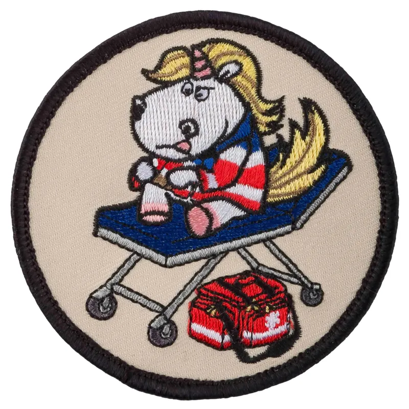 Café Viereck Patch Rettungssanitäter Einhorn