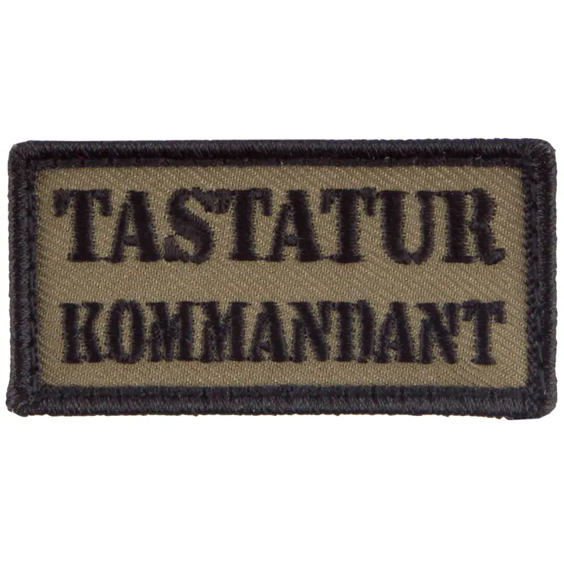 Café Viereck Patch Tastatur-Kommandant