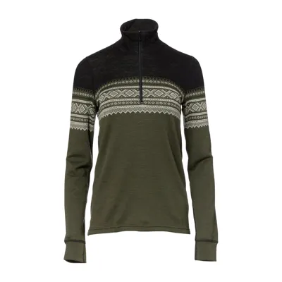 Pullover DesignWool Marius Mock Neck Zip Nordmarka Frauen - Aclima