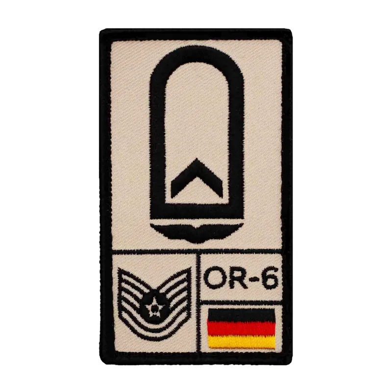Café Viereck Rank Patch Feldwebel Luftwaffe · Tan / FDE