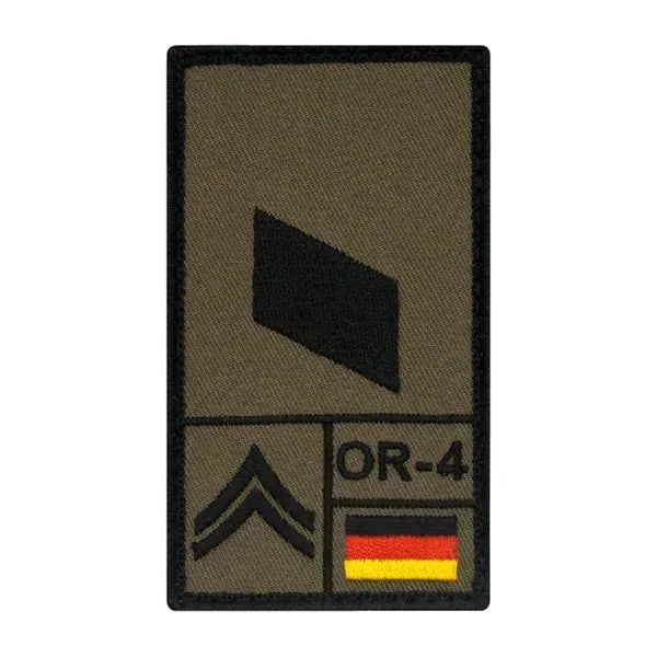 Café Viereck Rank Patch Korporal · Verde / OD