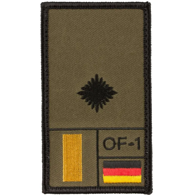 Café Viereck Rank Patch Leutnant · Verde / OD