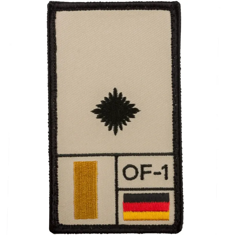 Café Viereck Rank Patch Leutnant · Tan / FDE
