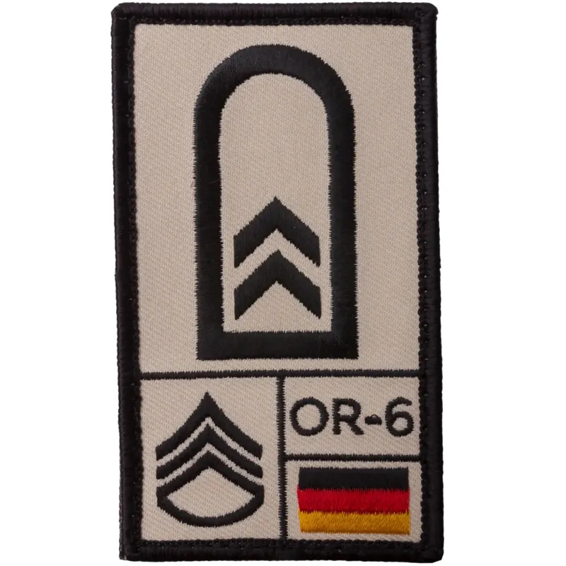 Café Viereck Rank Patch Oberfeldwebel · Tan / FDE