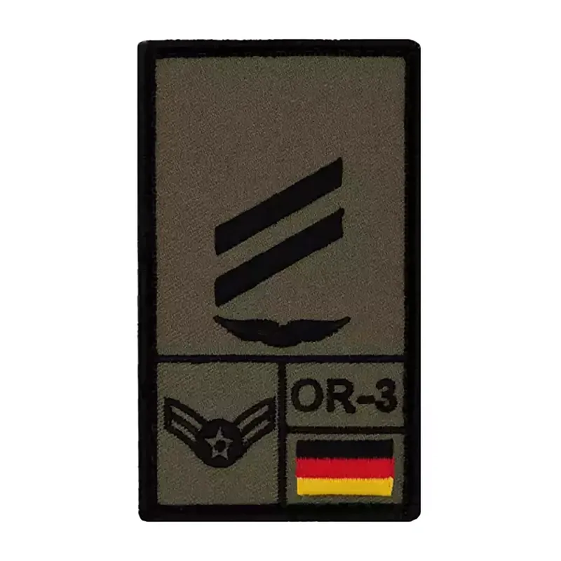 Café Viereck Rank Patch Obergefreiter Luftwaffe · Verde / OD