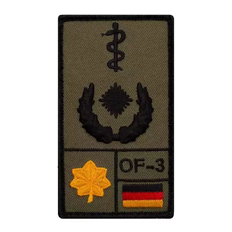 Café Viereck Rank Patch Oberstabsarzt · Verde / OD