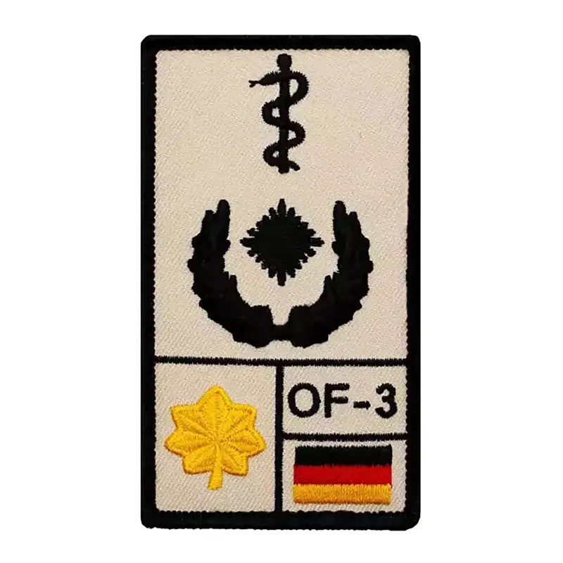 Café Viereck Rank Patch Oberstabsarzt · Tan / FDE