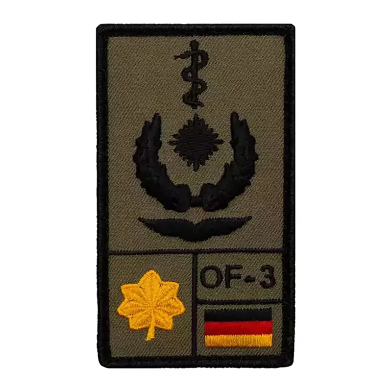 Café Viereck Rank Patch Oberstabsarzt Luftwaffe · Verde / OD
