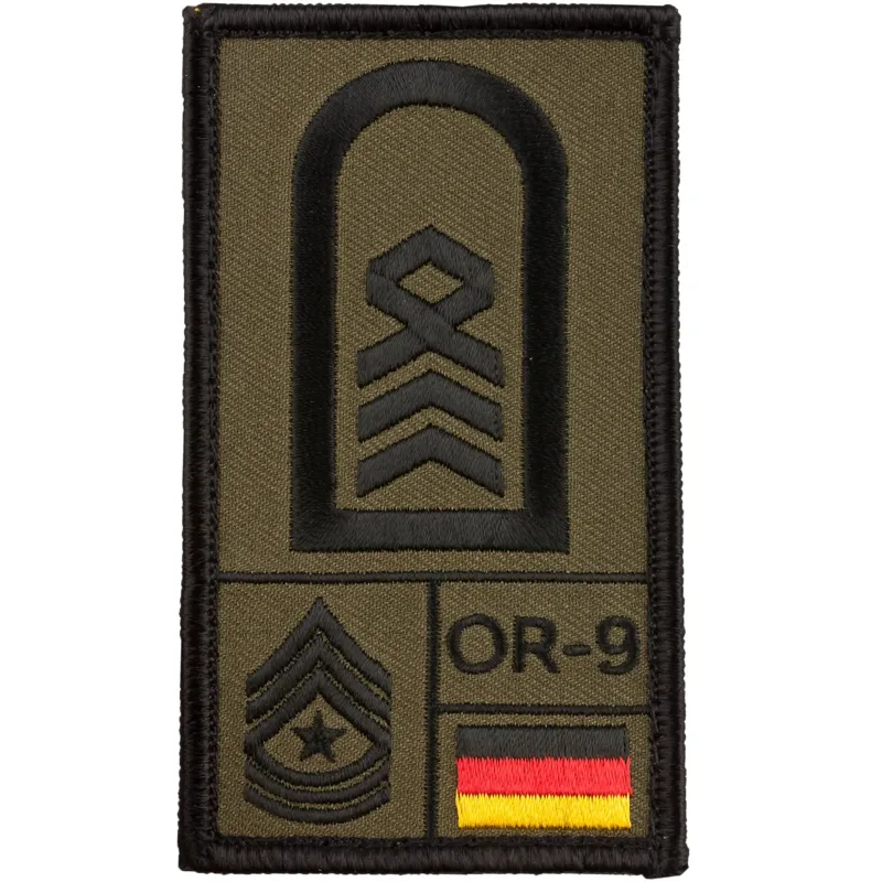 Café Viereck Rank Patch Oberstabsfeldwebel · Verde / OD