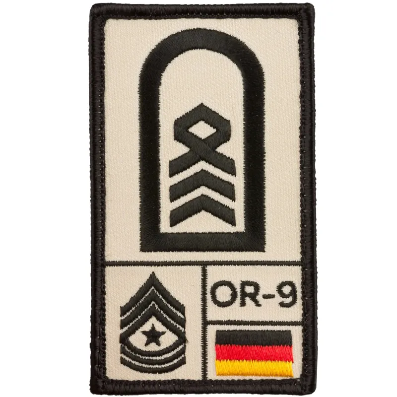 Café Viereck Rank Patch Oberstabsfeldwebel · Tan / FDE