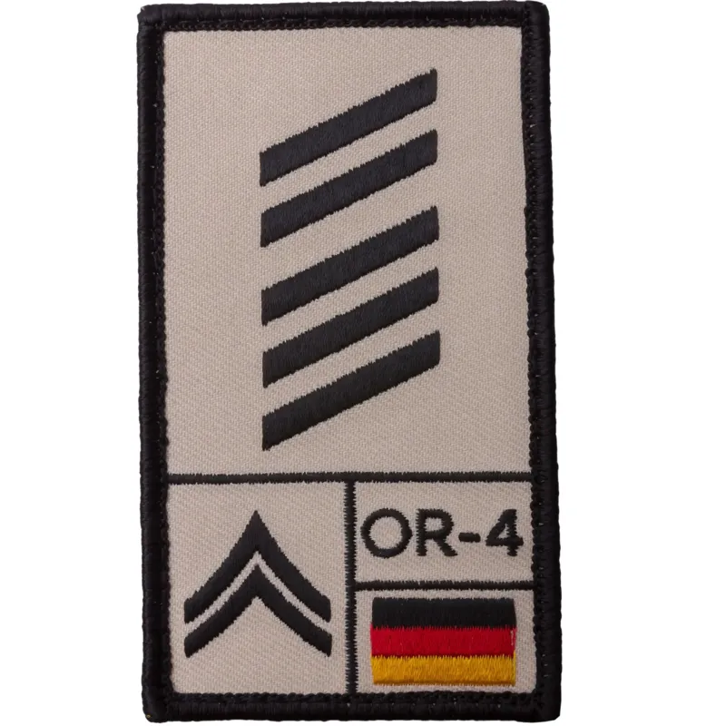 Café Viereck Rank Patch Oberstabsgefreiter · Tan / FDE