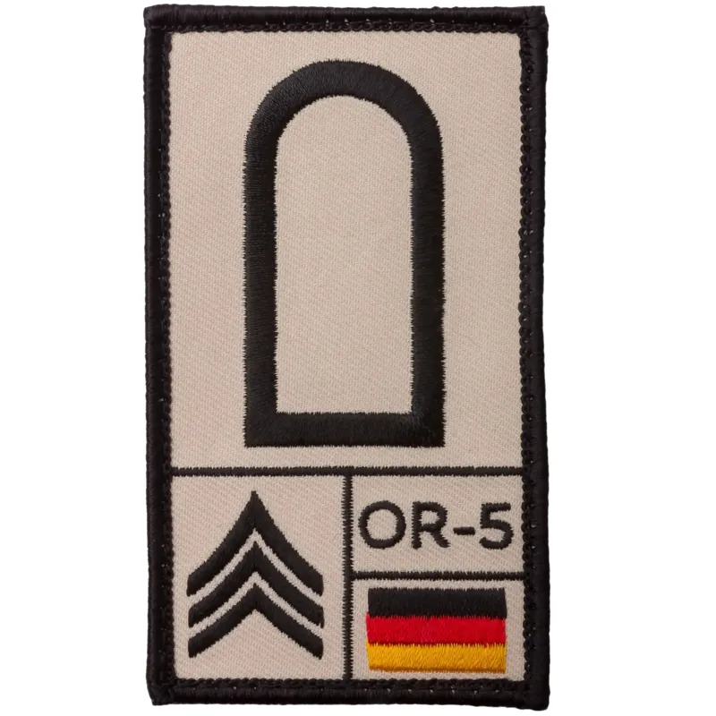 Café Viereck Rank Patch Stabsunteroffizier · Tan / FDE