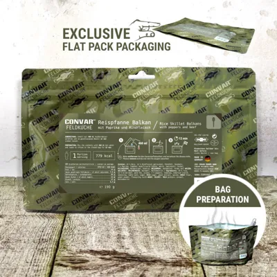 Reispfanne Balkanart 190 g - CONVAR Feldküche