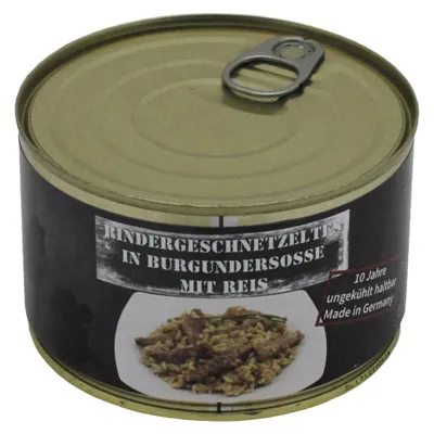 Rindergeschnetzeltes Mit Reis Vollkonserve 400 g - MFH