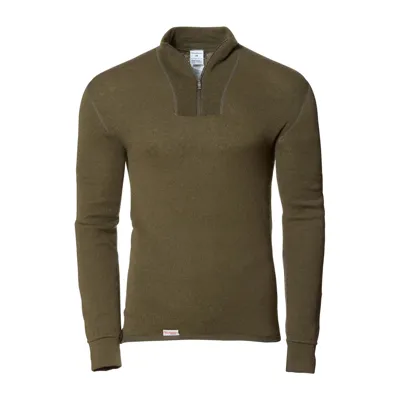 Rollkragenpullover Zip Turtleneck 200 Pine - Woolpower