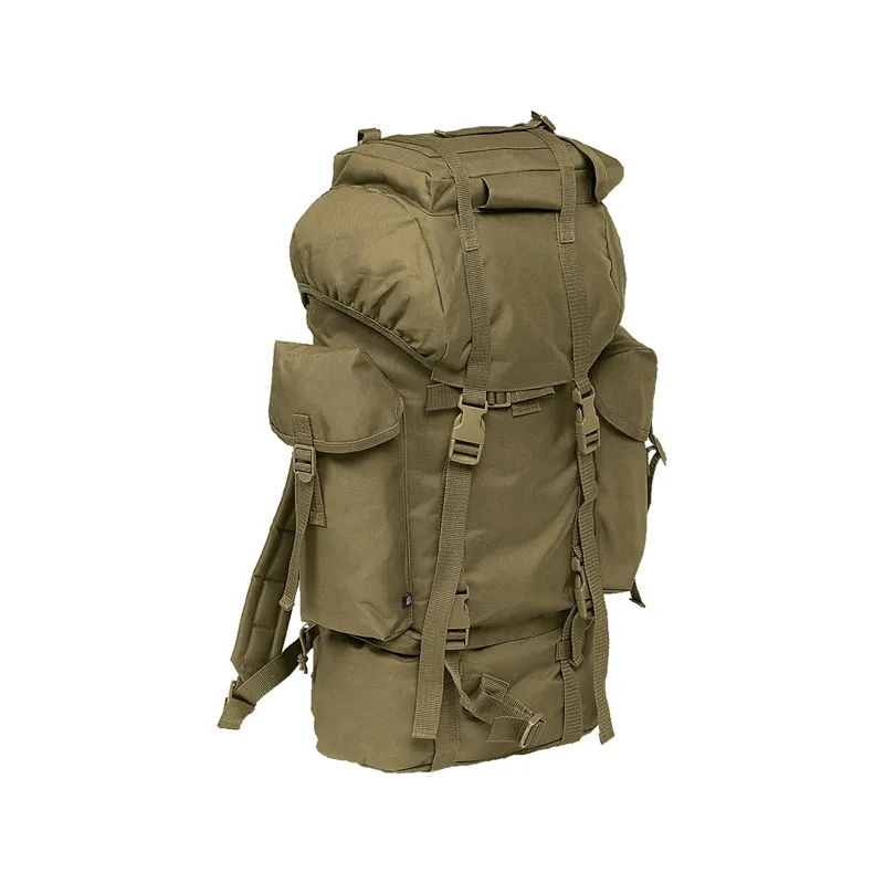 Brandit Rucksack Nylon 65 L · Verde / OD