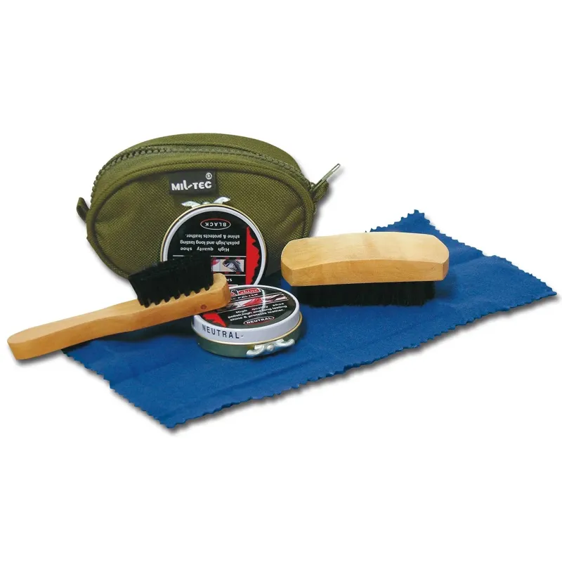Mil-Tec Schuhputzset · Verde / OD