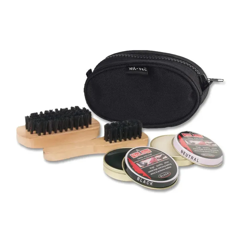 Mil-Tec Schuhputzset · Negro