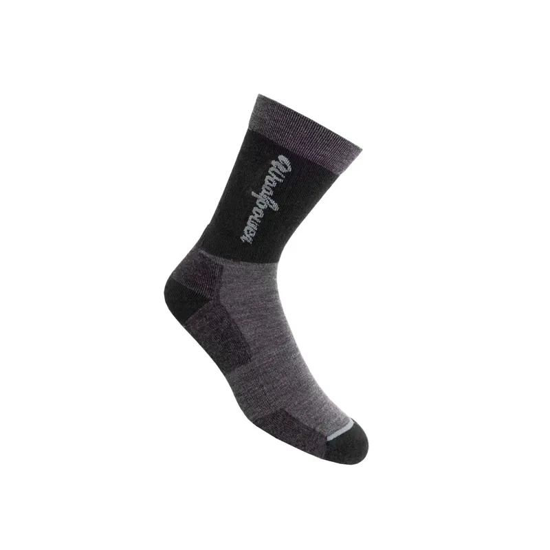Woolpower Socken Logo Motion · Negro