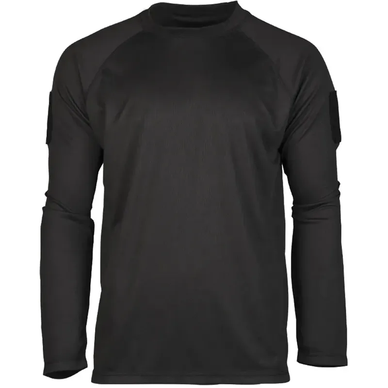 Mil-Tec Tactical Quickdry Langarmshirt · Negro