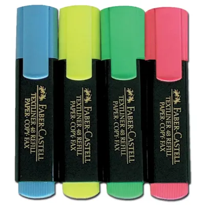 Textmarker 4-ER Pack - Faber-Castell