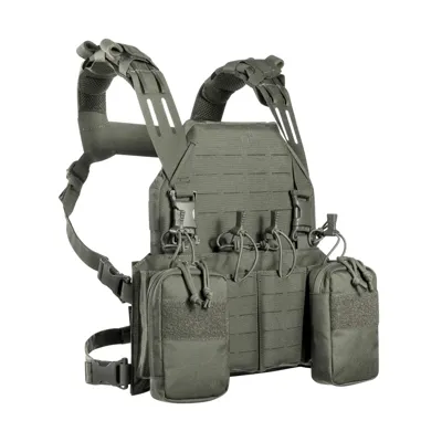 Tragesystem Chest Rig TT Modular Chest Rig 4XM4 Steingrau IRR - Tasmanian Tiger